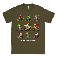 Army Green mariokart Classic Tee - artisFamous