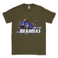 Army Green lone star brahmas Classic Tee - artisFamous