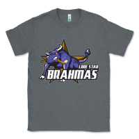Charcoal Heather lone star brahmas Classic Tee - artisFamous