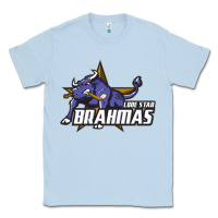 Dusty Blue lone star brahmas Classic Tee - artisFamous
