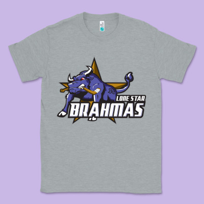 Lone Star Brahmas Classic Tee Designed By Artisfamous