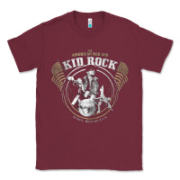 Burgundy kid rock Classic Tee - artisFamous