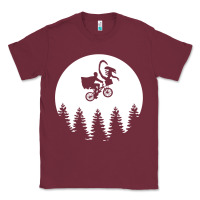 Burgundy xenomorph phone home funny Classic Tee - artisFamous