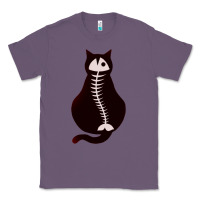 Lavender Cat with Fish Bone Classic Tee - artisFamous
