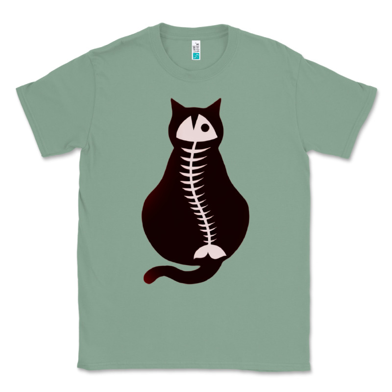 Cat With Fish Bone Classic Tee by artisFamous | Teevron