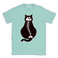 Seafoam Cat with Fish Bone Classic Tee - artisFamous