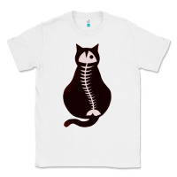 White Cat with Fish Bone Classic Tee - artisFamous