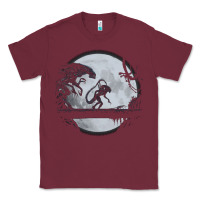 Burgundy alien mata Classic Tee - artisFamous