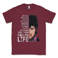 Burgundy dearly beloved we are gathered here Classic Tee - artisFamous