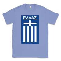Colony Blue greece national football Classic Tee - artisFamous