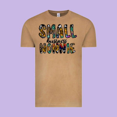 Small Business Nannie Vintage Tee Designed By Cowhidedigitalart