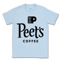 Dusty Blue Coffee Art Classic Tee - artisFamous