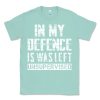 Seafoam in my defence i was left unsupervised Classic Tee - artisFamous