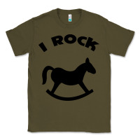 Army Green i rock funny Classic Tee - artisFamous