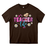 Chocolate Brown teacher life Heavy Core Tee - BundleAndBundleShop