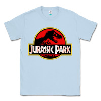 Dusty Blue jurassicc park cartoon Classic Tee - artisFamous