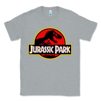 Heather Grey jurassicc park cartoon Classic Tee - artisFamous