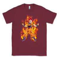 Burgundy goku super sayan Classic Tee - artisFamous
