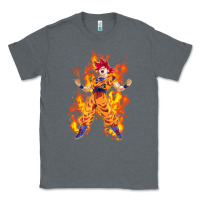 Charcoal Heather goku super sayan Classic Tee - artisFamous