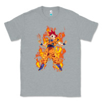 Heather Grey goku super sayan Classic Tee - artisFamous
