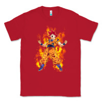 Red goku super sayan Classic Tee - artisFamous