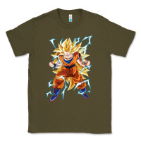 Army Green super saiyan Classic Tee - artisFamous