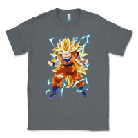 Charcoal Heather super saiyan Classic Tee - artisFamous