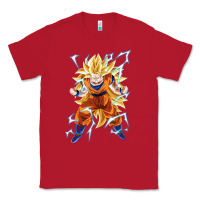 Red super saiyan Classic Tee - artisFamous