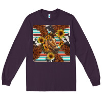 Plum western horse Long Sleeve Tee - BarkalooDesign