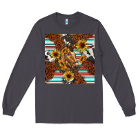 Smoke western horse Long Sleeve Tee - BarkalooDesign