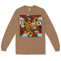 Toasted Coconut western horse Long Sleeve Tee - BarkalooDesign