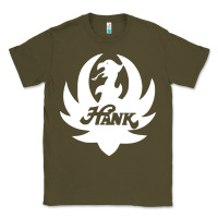Army Green white and black hank art Classic Tee - artisFamous