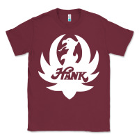 Burgundy white and black hank art Classic Tee - artisFamous