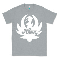 Heather Grey white and black hank art Classic Tee - artisFamous