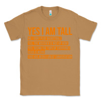 Toasted Coconut yes i am tall Classic Tee - artisFamous
