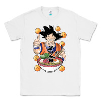 White Saiyan Ramen Classic Tee - artisFamous