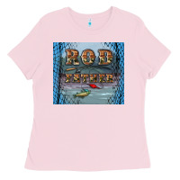 Bubblegum Pink rod father Ladies Tee - Artiststas