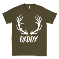 Army Green Daddy Deer Classic Tee - artisFamous