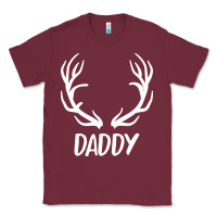 Burgundy Daddy Deer Classic Tee - artisFamous