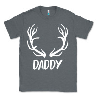 Charcoal Heather Daddy Deer Classic Tee - artisFamous