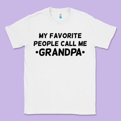 My Favorite People Call Me Grandpa Black Classic Tee Designed By Artisfamous