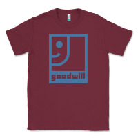 Burgundy GOODWILL Classic Tee - artisFamous