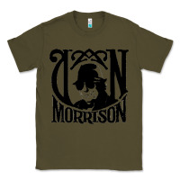 Army Green Van Morrison Music Classic Tee - artisFamous