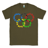 Army Green winter olympics Classic Tee - artisFamous