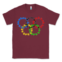 Burgundy winter olympics Classic Tee - artisFamous