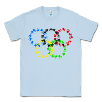 Dusty Blue winter olympics Classic Tee - artisFamous