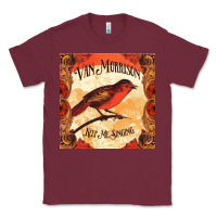 Burgundy Van Morrison Music Classic Tee - artisFamous