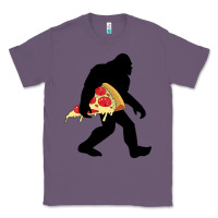 Lavender bigfoot carrying pizza Classic Tee - artisFamous
