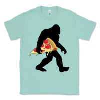Seafoam bigfoot carrying pizza Classic Tee - artisFamous