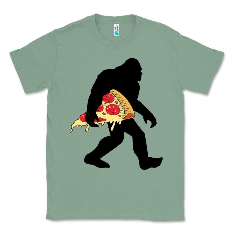 Bigfoot Carrying Pizza Classic Tee by artisFamous | Teevron